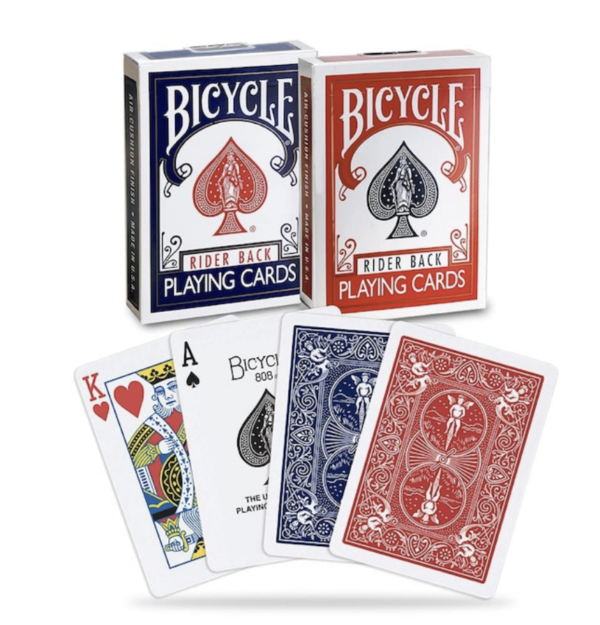 2 Pack Baraja Bicycle Ride Back Azul y Roja
